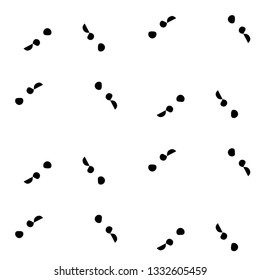 Simple black and white vector illustration. Abstract geometric background pattern