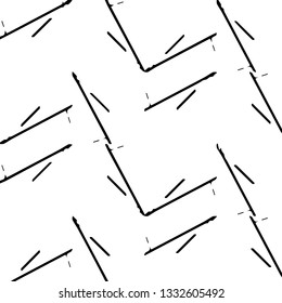 Simple black and white vector illustration. Abstract geometric background pattern