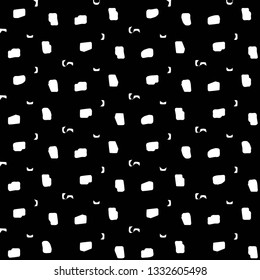 Simple black and white vector illustration. Abstract geometric background pattern