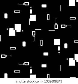 Simple black and white vector illustration. Abstract geometric background pattern