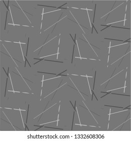 Simple black and white vector illustration. Abstract geometric background pattern