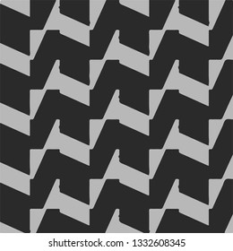 Simple black and white vector illustration. Abstract geometric background pattern
