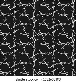 Simple black and white vector illustration. Abstract geometric background pattern