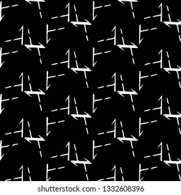 Simple black and white vector illustration. Abstract geometric background pattern