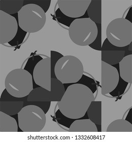 Simple black and white vector illustration. Abstract geometric background pattern