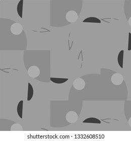 Simple black and white vector illustration. Abstract geometric background pattern