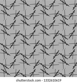 Simple black and white vector illustration. Abstract geometric background pattern