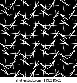 Simple black and white vector illustration. Abstract geometric background pattern