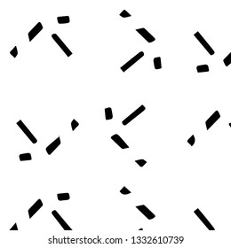 Simple black and white vector illustration. Abstract geometric background pattern