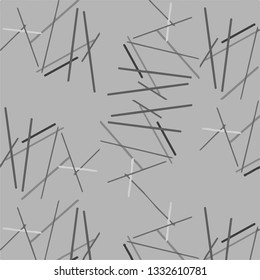 Simple black and white vector illustration. Abstract geometric background pattern
