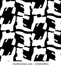 Simple black and white vector illustration. Abstract geometric background pattern