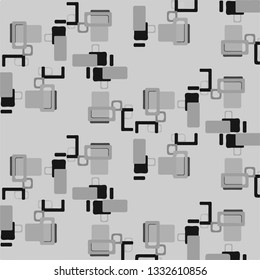 Simple black and white vector illustration. Abstract geometric background pattern