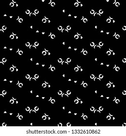 Simple black and white vector illustration. Abstract geometric background pattern