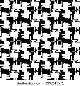 Simple black and white vector illustration. Abstract geometric background pattern