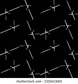 Simple black and white vector illustration. Abstract geometric background pattern