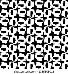Simple black and white vector illustration. Abstract geometric background pattern