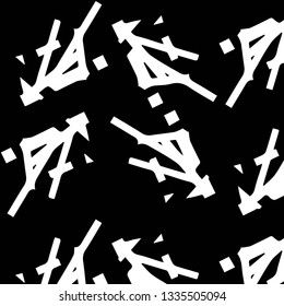 Simple black and white vector illustration. Abstract geometric background pattern