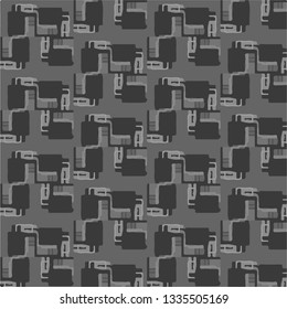 Simple black and white vector illustration. Abstract geometric background pattern