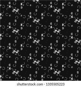 Simple black and white vector illustration. Abstract geometric background pattern