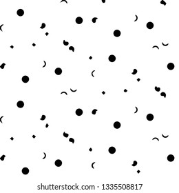 Simple black and white vector illustration. Abstract geometric background pattern