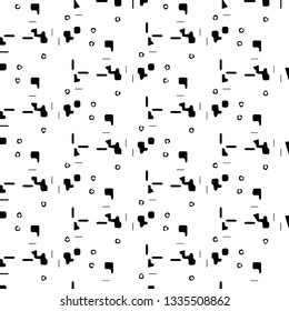 Simple black and white vector illustration. Abstract geometric background pattern