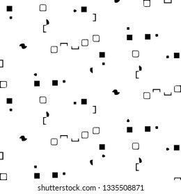 Simple black and white vector illustration. Abstract geometric background pattern