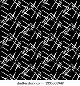 Simple black and white vector illustration. Abstract geometric background pattern