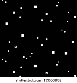 Simple black and white vector illustration. Abstract geometric background pattern