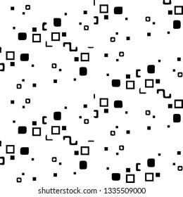 Simple black and white vector illustration. Abstract geometric background pattern