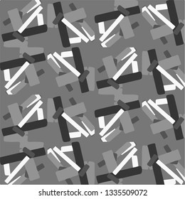 Simple black and white vector illustration. Abstract geometric background pattern