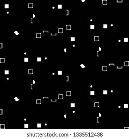 Simple black and white vector illustration. Abstract geometric background pattern