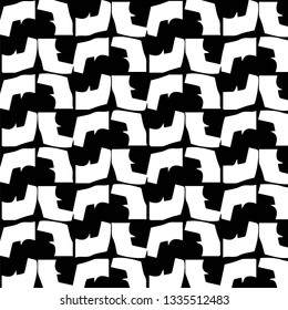 Simple black and white vector illustration. Abstract geometric background pattern