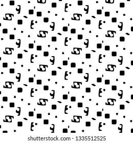 Simple black and white vector illustration. Abstract geometric background pattern
