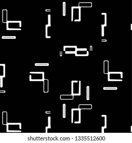 Simple black and white vector illustration. Abstract geometric background pattern