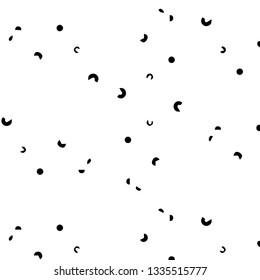Simple black and white vector illustration. Abstract geometric background pattern
