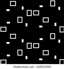Simple black and white vector illustration. Abstract geometric background pattern