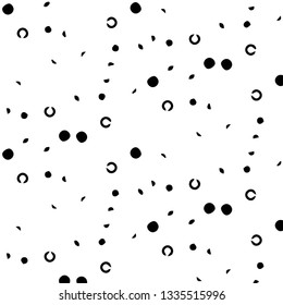 Simple black and white vector illustration. Abstract geometric background pattern