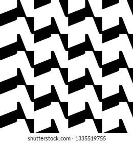 Simple black and white vector illustration. Abstract geometric background pattern