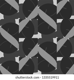 Simple black and white vector illustration. Abstract geometric background pattern