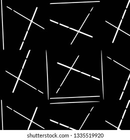 Simple black and white vector illustration. Abstract geometric background pattern