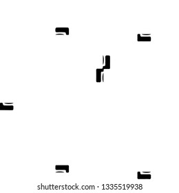 Simple black and white vector illustration. Abstract geometric background pattern