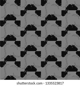 Simple black and white vector illustration. Abstract geometric background pattern