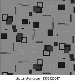 Simple black and white vector illustration. Abstract geometric background pattern