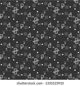 Simple black and white vector illustration. Abstract geometric background pattern