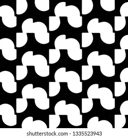 Simple black and white vector illustration. Abstract geometric background pattern