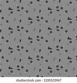Simple black and white vector illustration. Abstract geometric background pattern