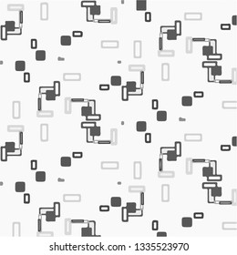 Simple black and white vector illustration. Abstract geometric background pattern