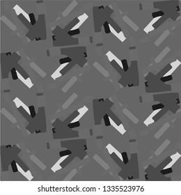Simple black and white vector illustration. Abstract geometric background pattern