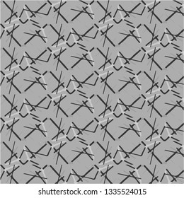 Simple black and white vector illustration. Abstract geometric background pattern