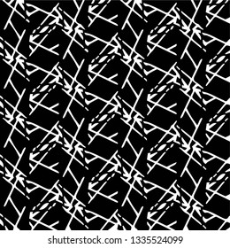 Simple black and white vector illustration. Abstract geometric background pattern